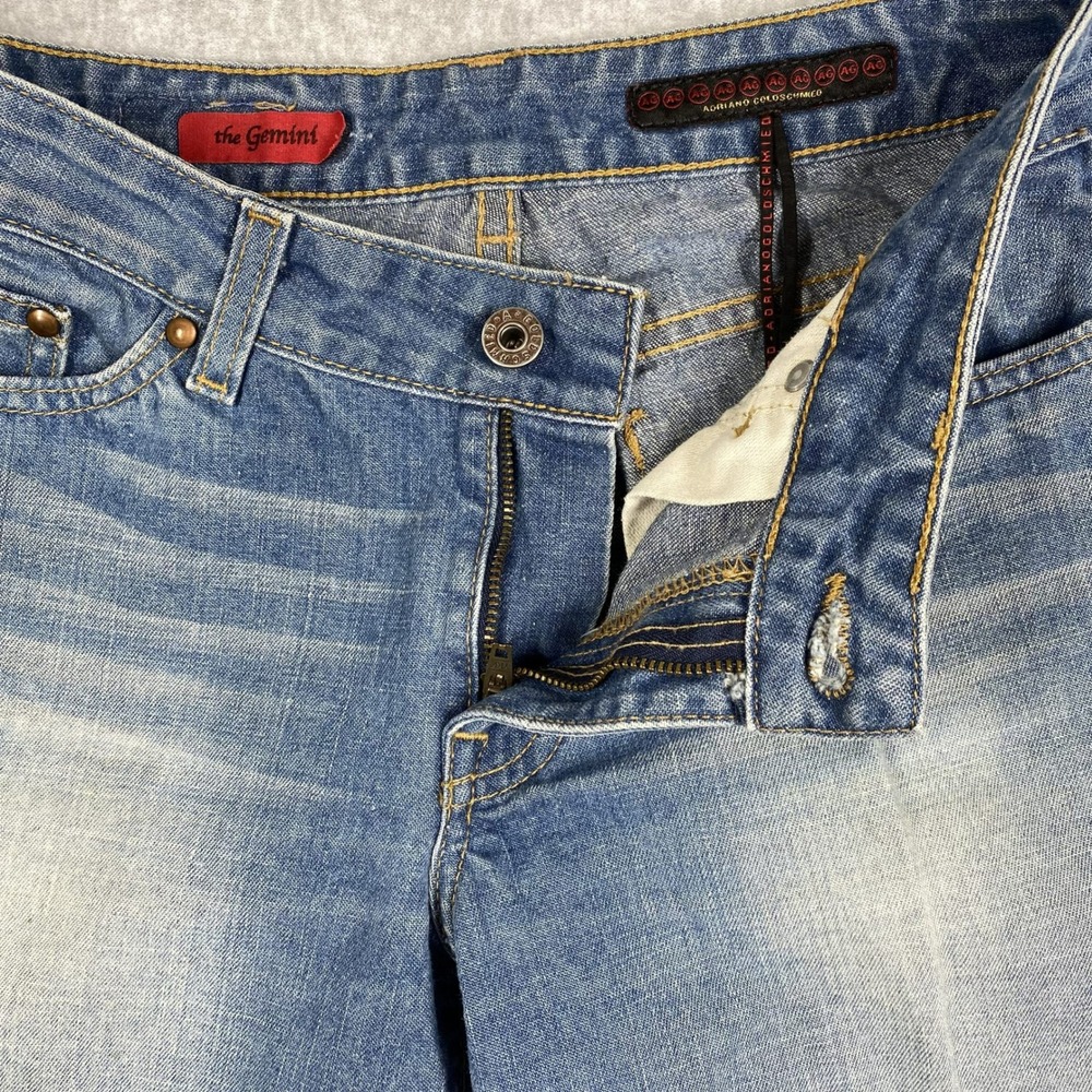 AG Adriano Goldschmied The Gemini Boot Cut Jeans Womens Blue Made in USA - Picture 7 of 16